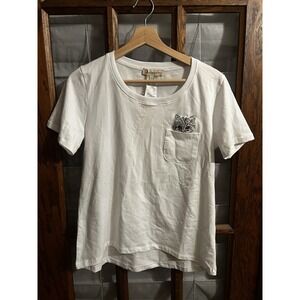 Paul & Joe Sister Cat Tee Size 1 NWT white